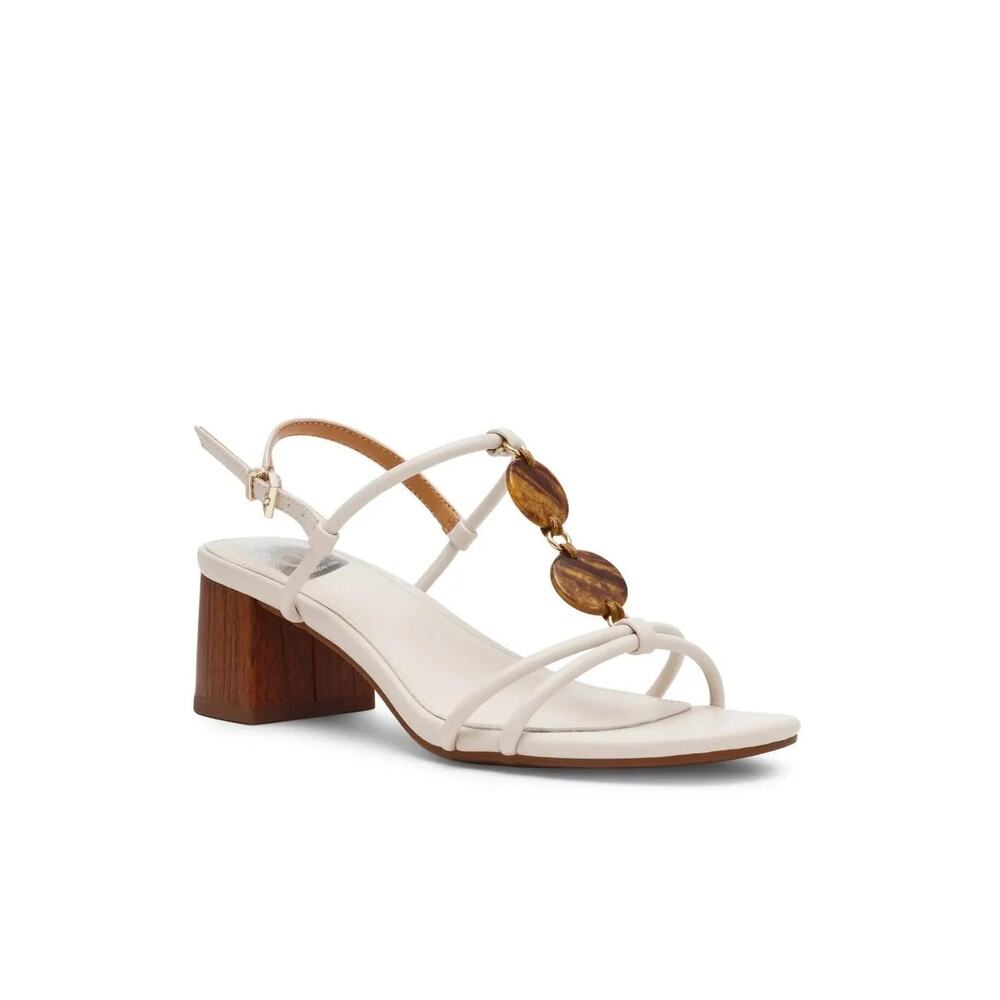 Dolce Vita Luxa Sandal Chain Strap Block Heel Square Toe spring strappy low heel